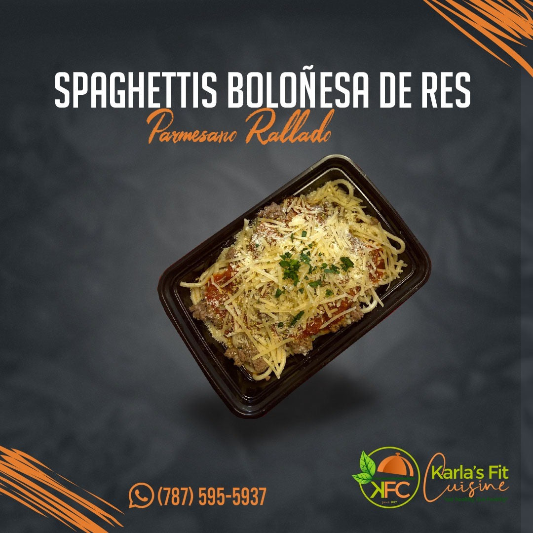 Spaguetti de Res Boloñesa / Queso Parmesano