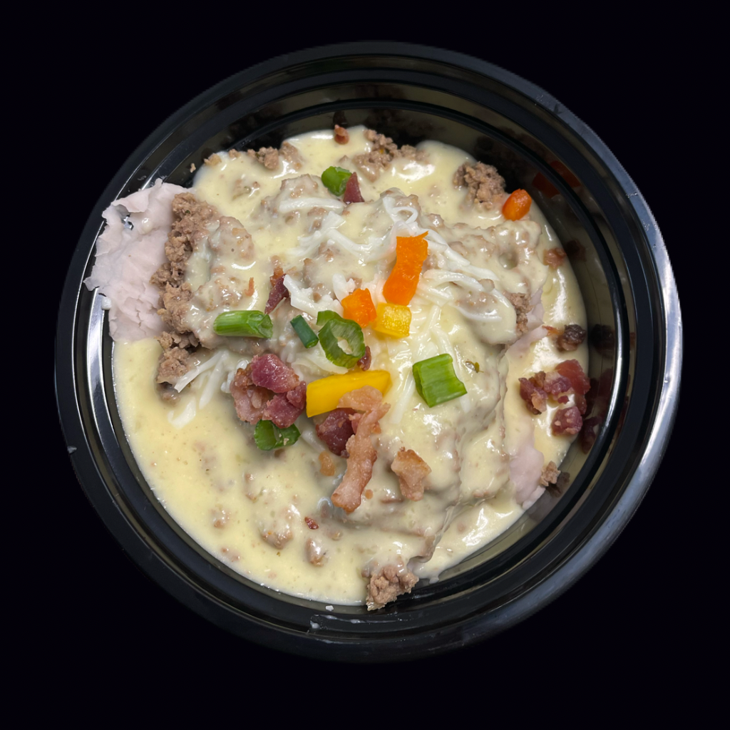 Malanga Bowl de carne magra / Salsa 4 quesos