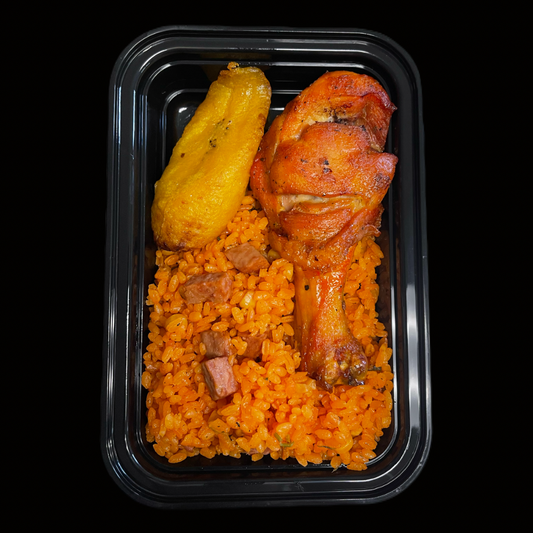 Arroz con Jamonilla / Muslitos de Pollo Asado / Amarillo al Horno