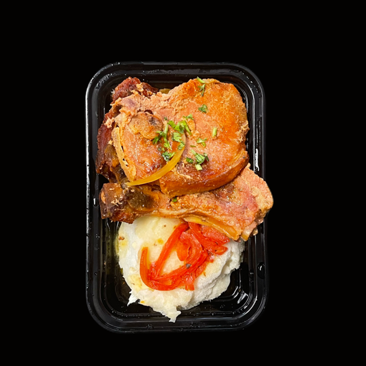 Majado de Yuca al Mojo / Chuleta