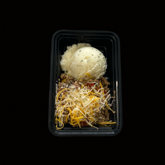 Papas Majadas / Carne molida  a la Parmesana