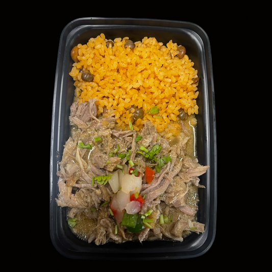 Arroz con Gandules/ Carnitas de Cerdo