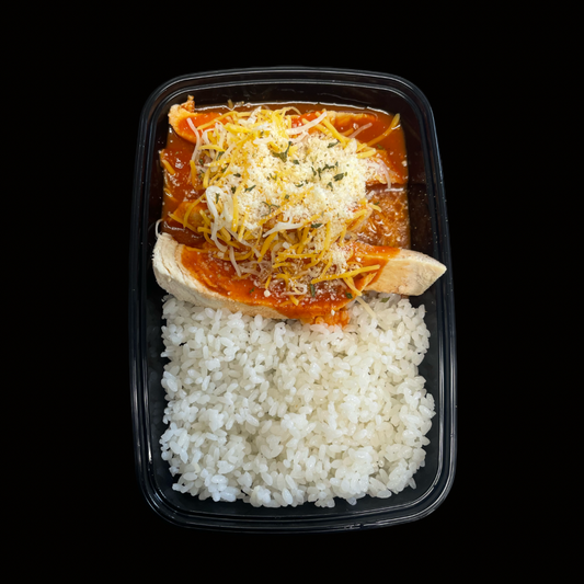 Arroz Blanco / Pechuga a la Parmesana